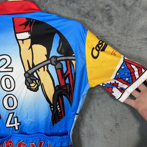 Vintage Cascade Cycling Jersey XS Bicycle Club RSVP 2004 Seattle To Vancouver BC - Picture 14 of 16